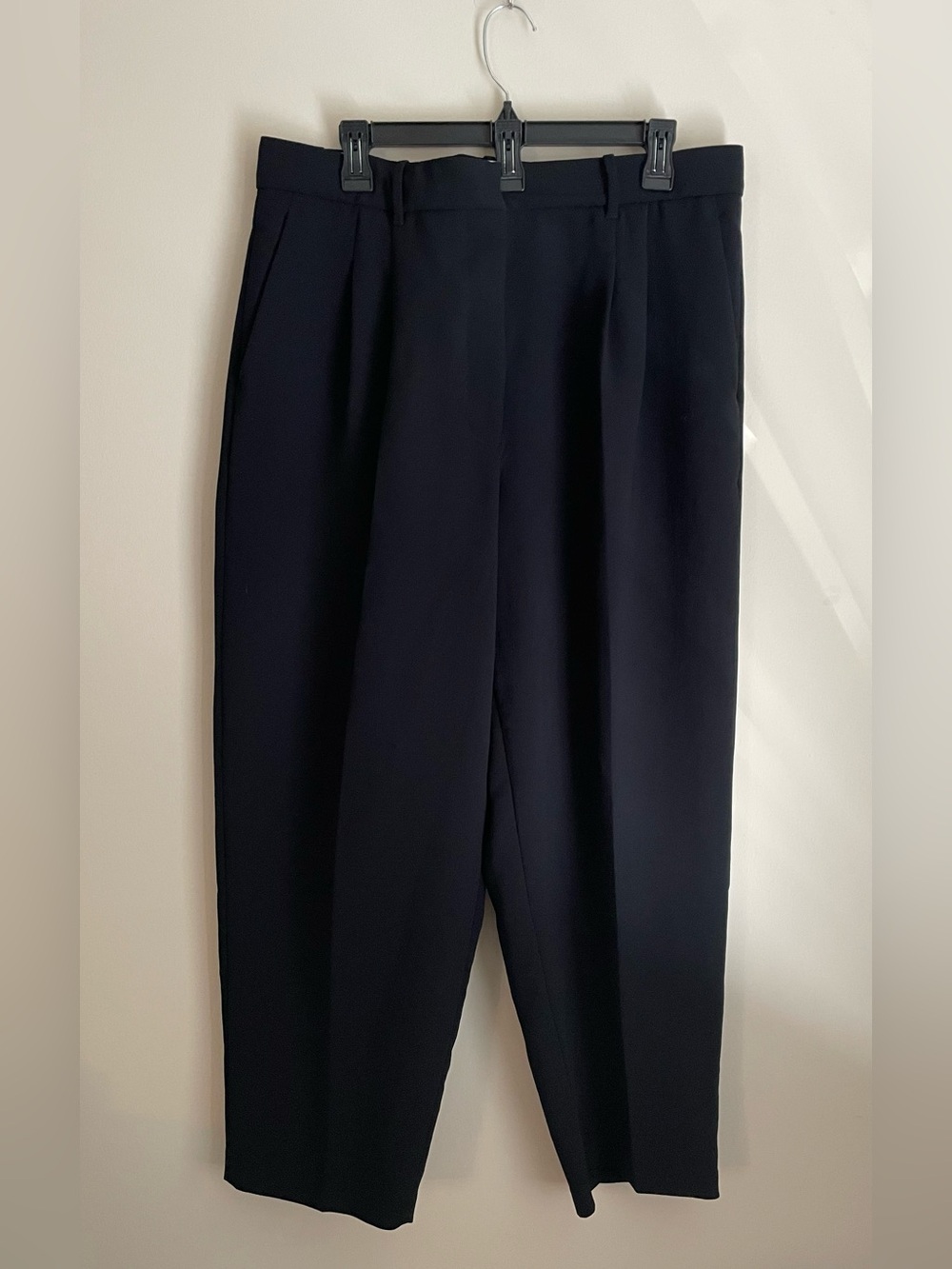 Wilfred Alanya Dress Pant Black Crepette High Waisted Pleated Size 16